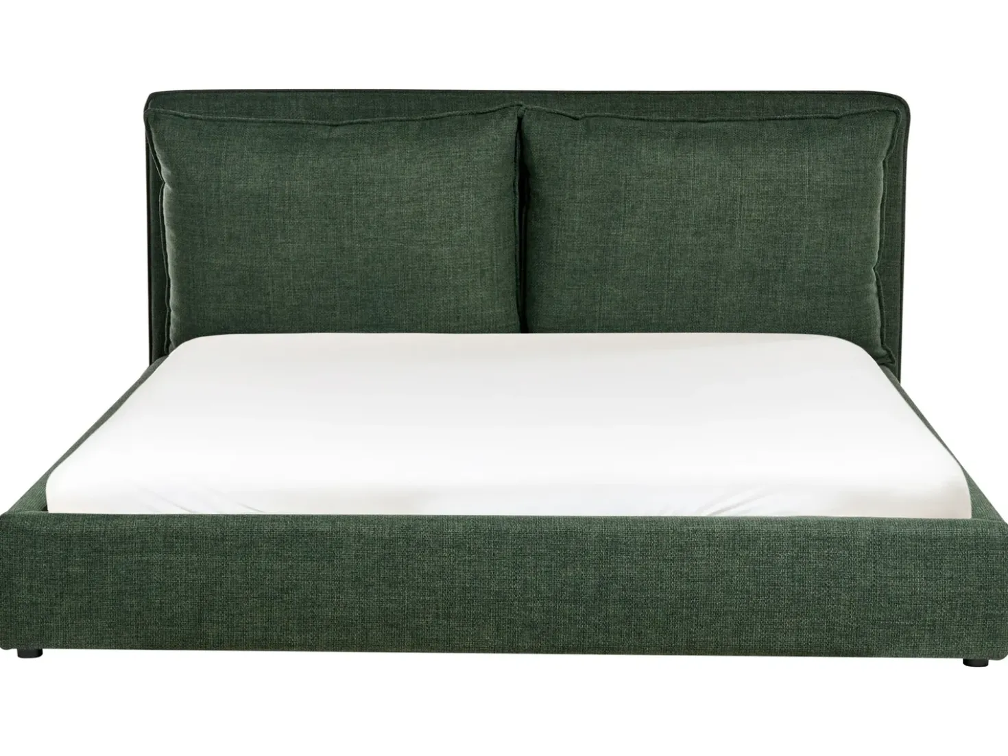 Letto Tessuto BAJONNA 180 x 200 cm Verde scuro