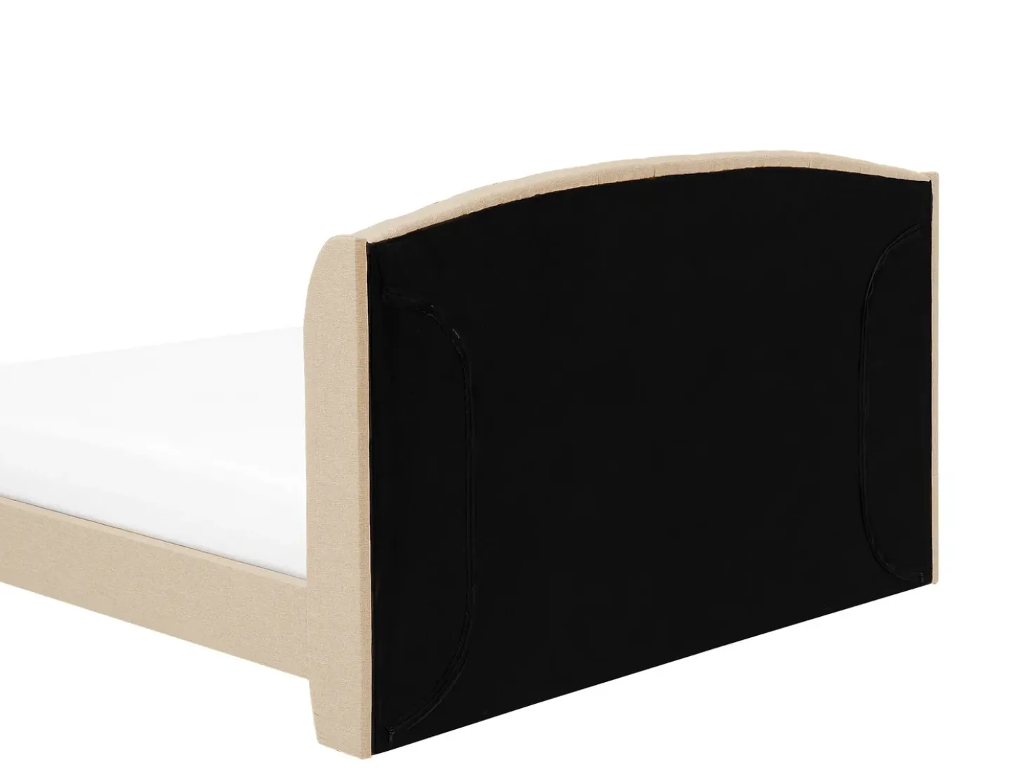Letto Tessuto BORDEAUX 140 x 200 cm Beige