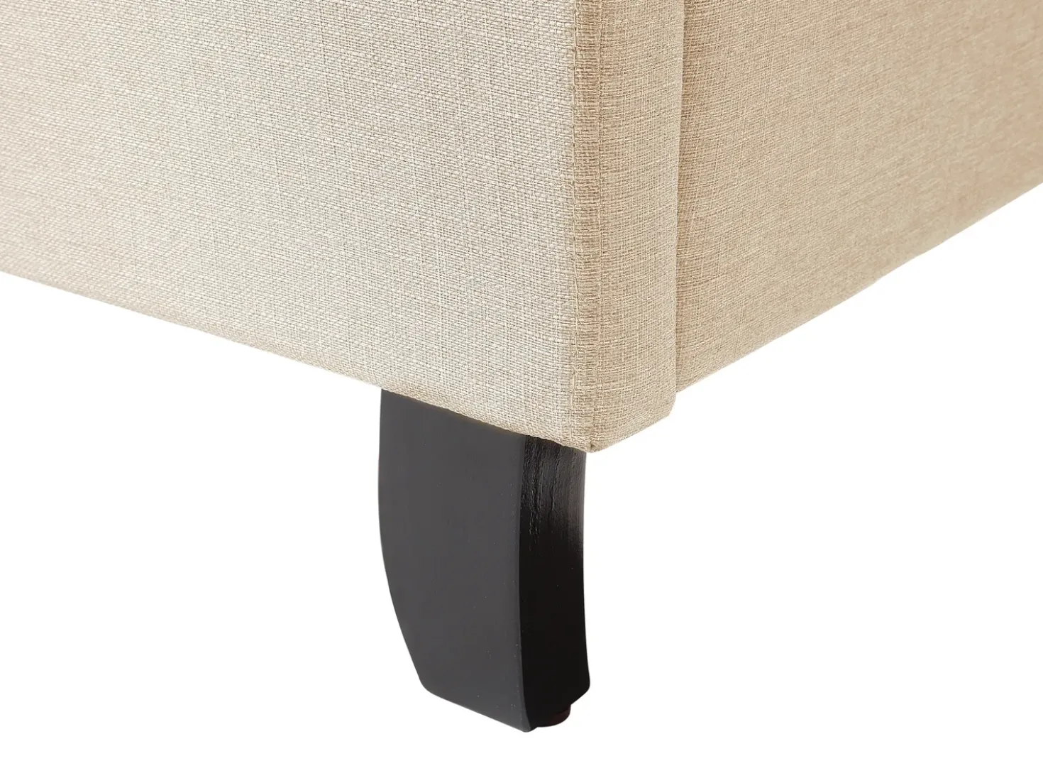 Letto Tessuto BORDEAUX 140 x 200 cm Beige