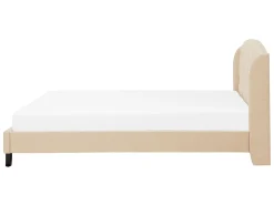 Letto Tessuto BORDEAUX 140 x 200 cm Beige