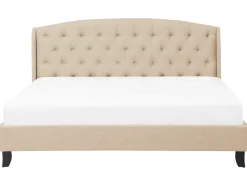 Letto Tessuto BORDEAUX 180 x 200 cm Beige