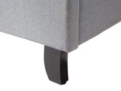 Letto Tessuto BORDEAUX 180 x 200 cm Grigio chiaro