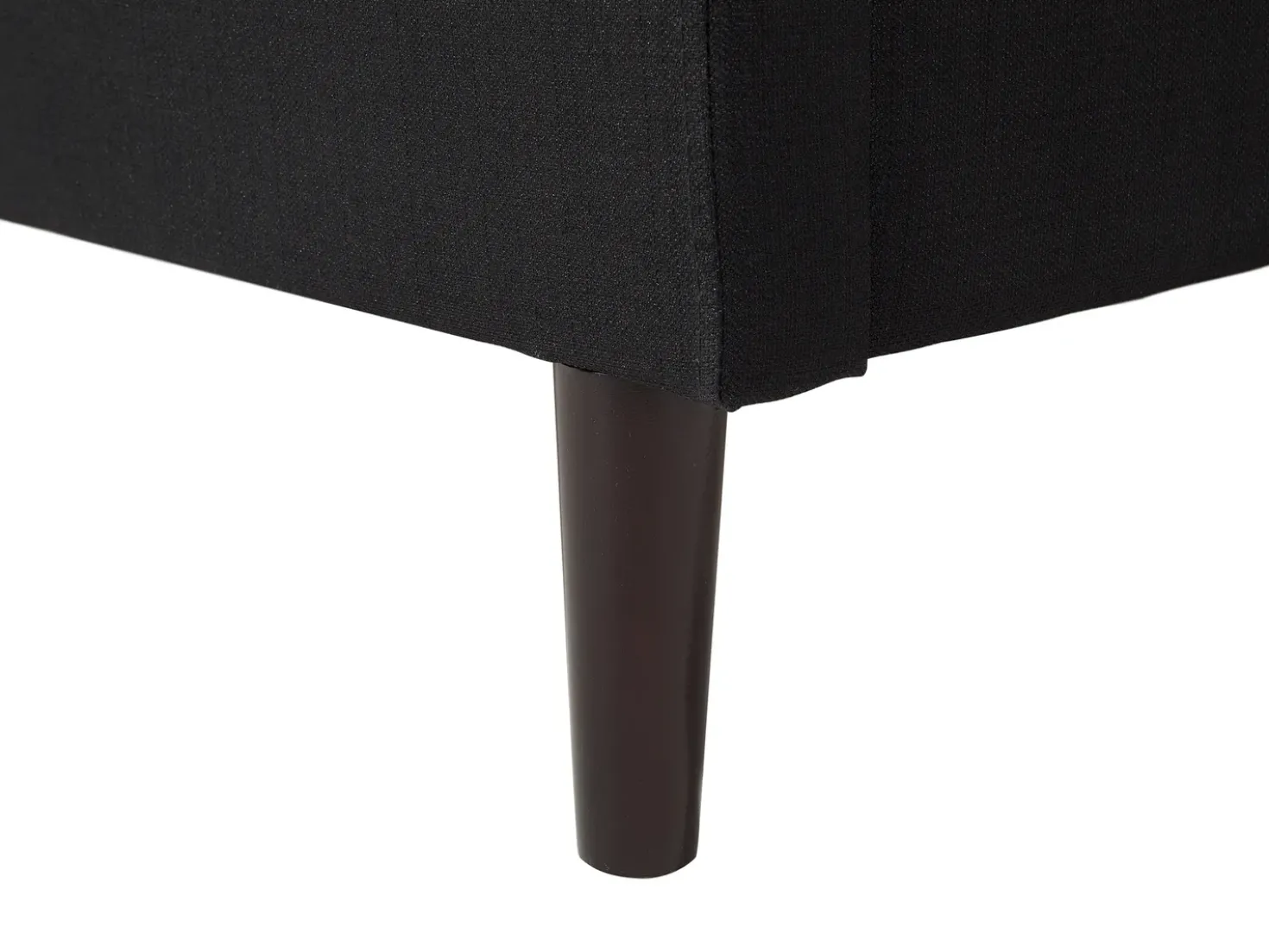 Letto Tessuto COLMAR 180 x 200 cm Nero