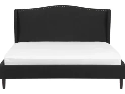 Letto Tessuto COLMAR 180 x 200 cm Nero