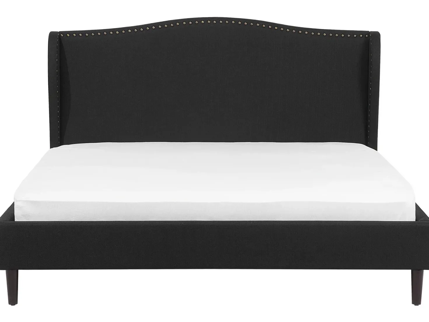 Letto Tessuto COLMAR 180 x 200 cm Nero