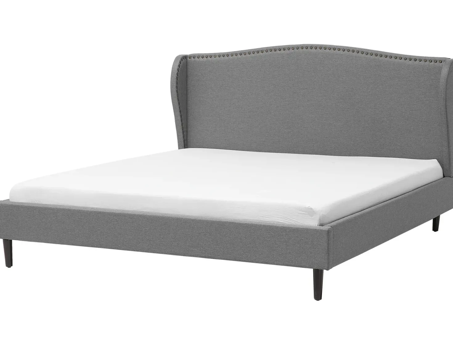 Letto Tessuto COLMAR 180 x 200 cm Grigio