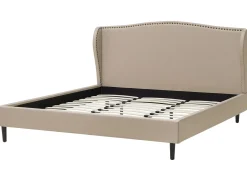 Letto Tessuto COLMAR 180 x 200 cm Beige sabbia