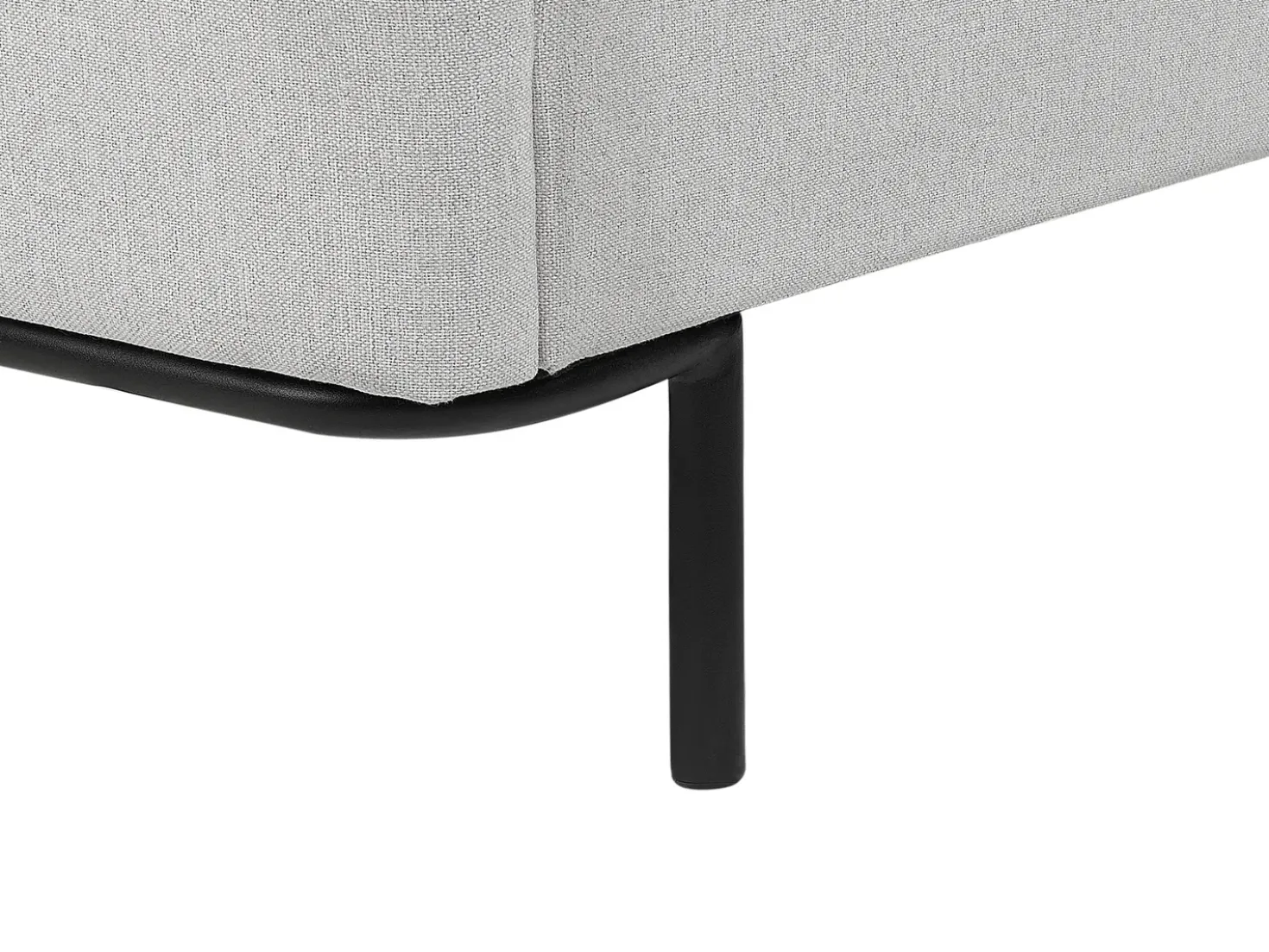 Letto Tessuto CORIO 180 x 200 cm Grigio chiaro