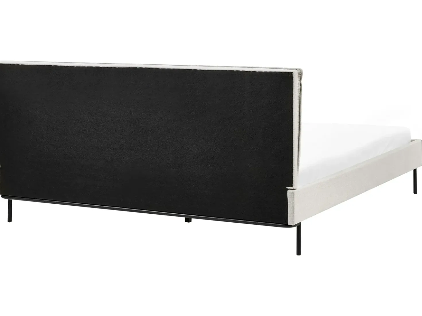 Letto Tessuto CORIO 180 x 200 cm Beige chiaro