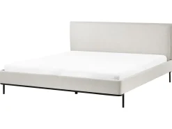 Letto Tessuto CORIO 180 x 200 cm Beige chiaro