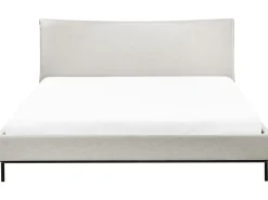 Letto Tessuto CORIO 180 x 200 cm Beige chiaro