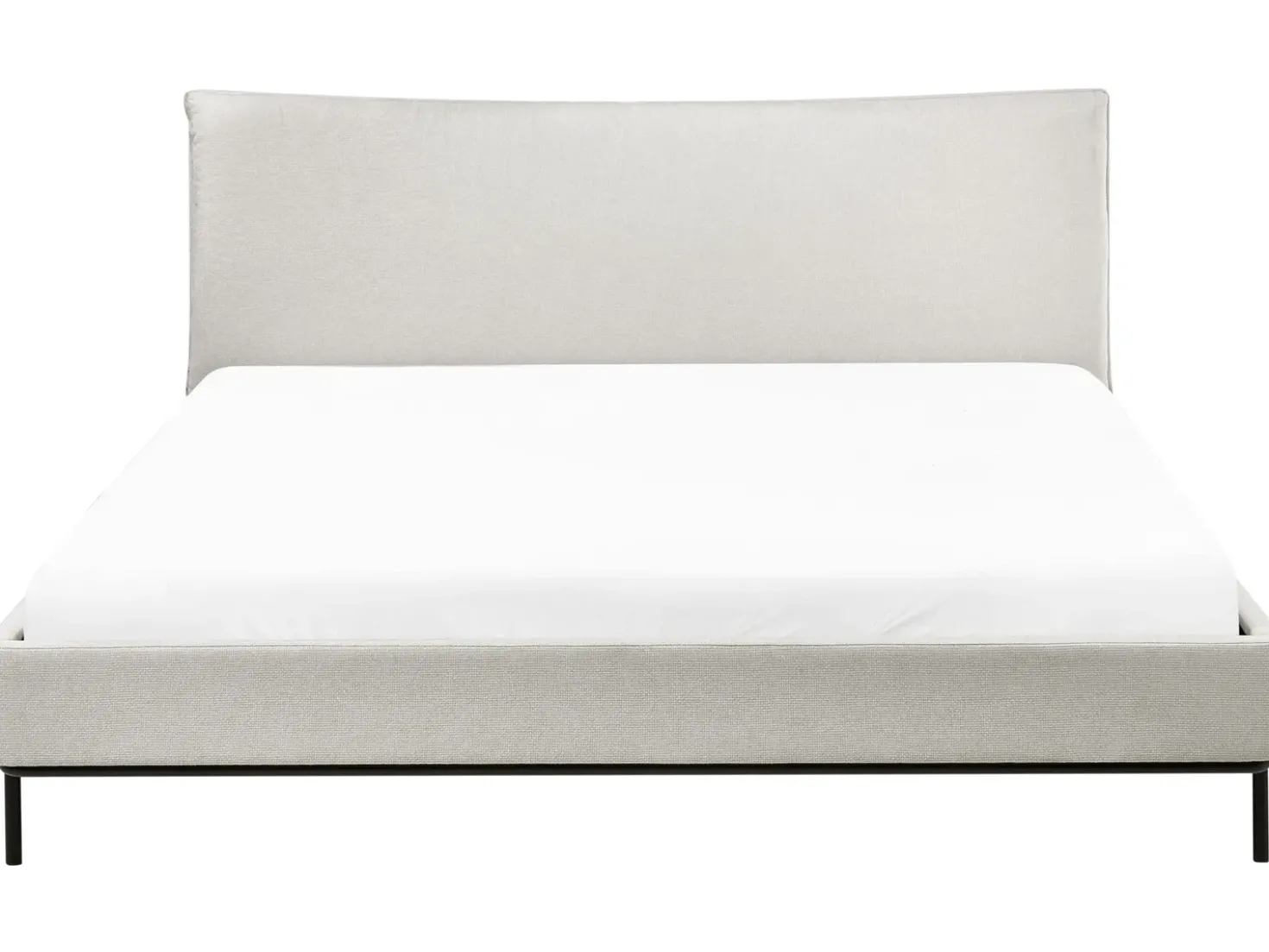 Letto Tessuto CORIO 180 x 200 cm Beige chiaro