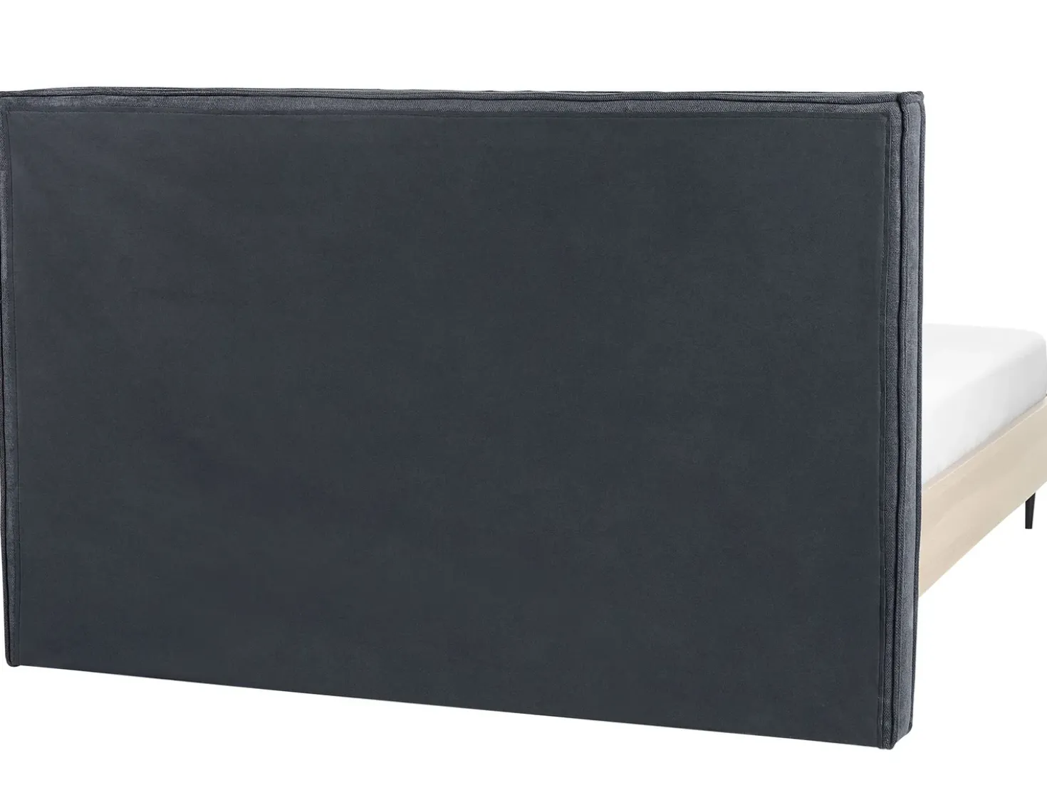 Letto Tessuto IZERNORE 160 x 200 cm Grigio scuro