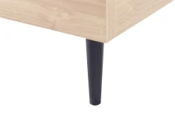 Letto Tessuto IZERNORE 160 x 200 cm Grigio scuro