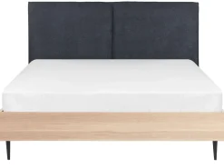Letto Tessuto IZERNORE 160 x 200 cm Grigio scuro