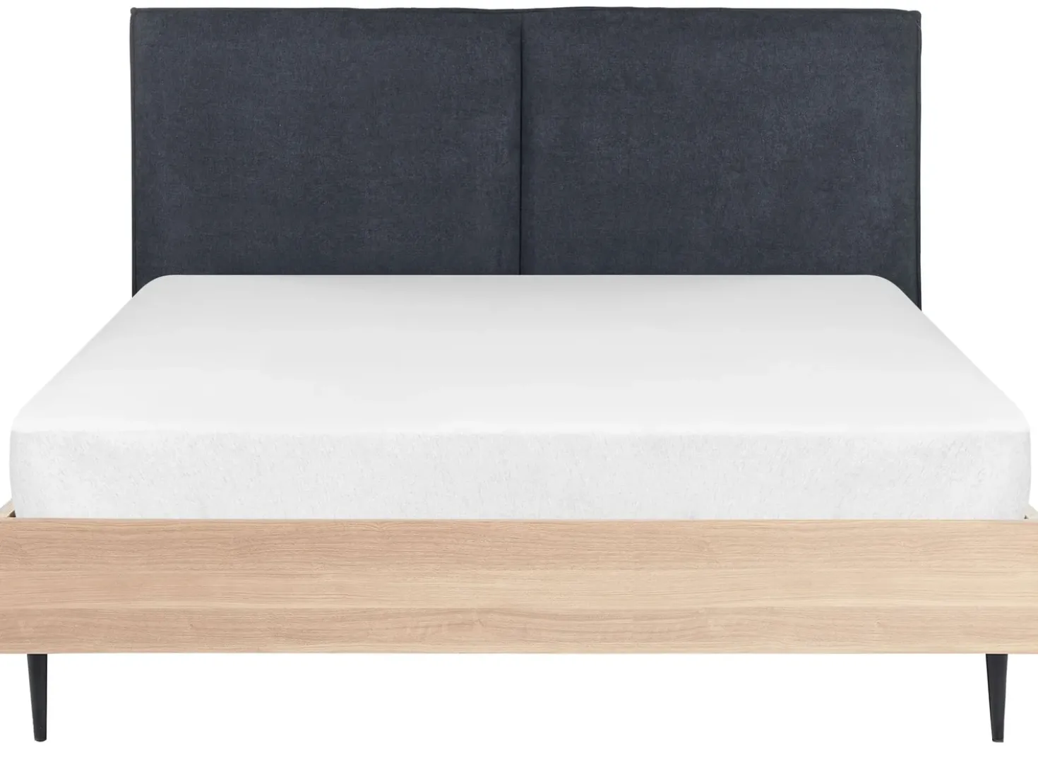 Letto Tessuto IZERNORE 160 x 200 cm Grigio scuro