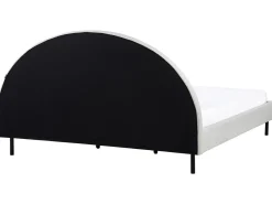 Letto Tessuto MARGUT 180 x 200 cm Grigio chiaro