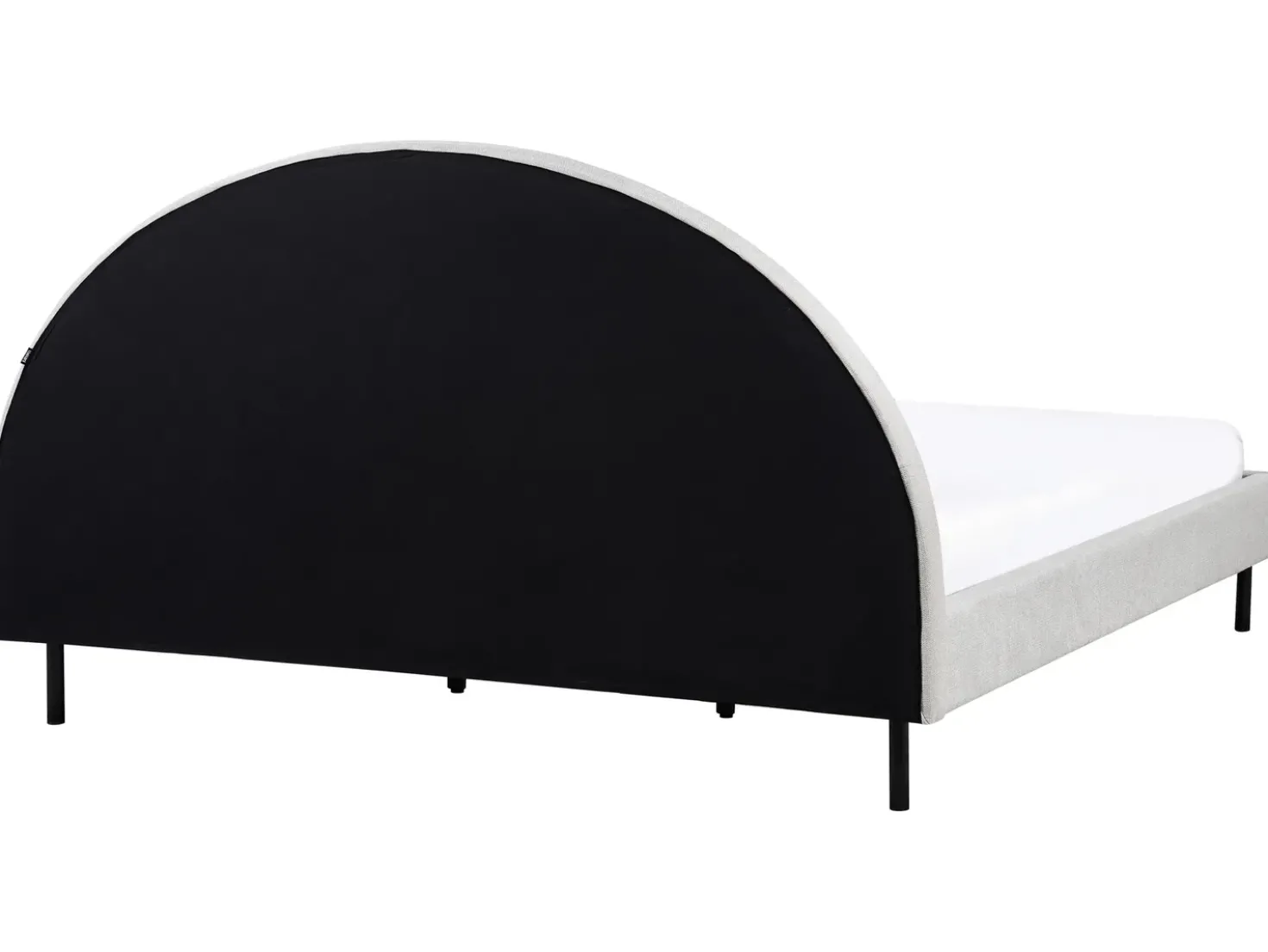 Letto Tessuto MARGUT 180 x 200 cm Grigio chiaro