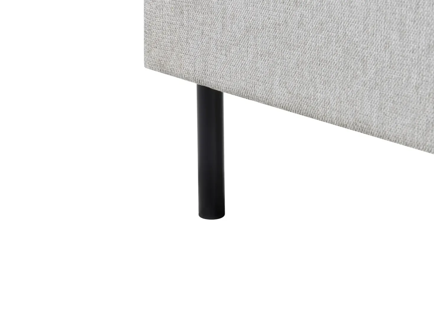 Letto Tessuto MARGUT 180 x 200 cm Grigio chiaro