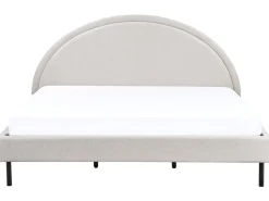 Letto Tessuto MARGUT 180 x 200 cm Beige chiaro