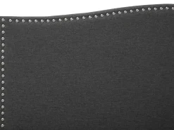 Letto Tessuto MONTPELLIER 180 x 200 cm Grigio scuro