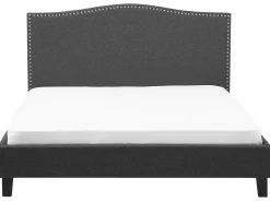 Letto Tessuto MONTPELLIER 180 x 200 cm LED Multicolore