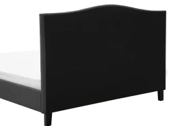 Letto Tessuto MONTPELLIER 180 x 200 cm LED Bianco