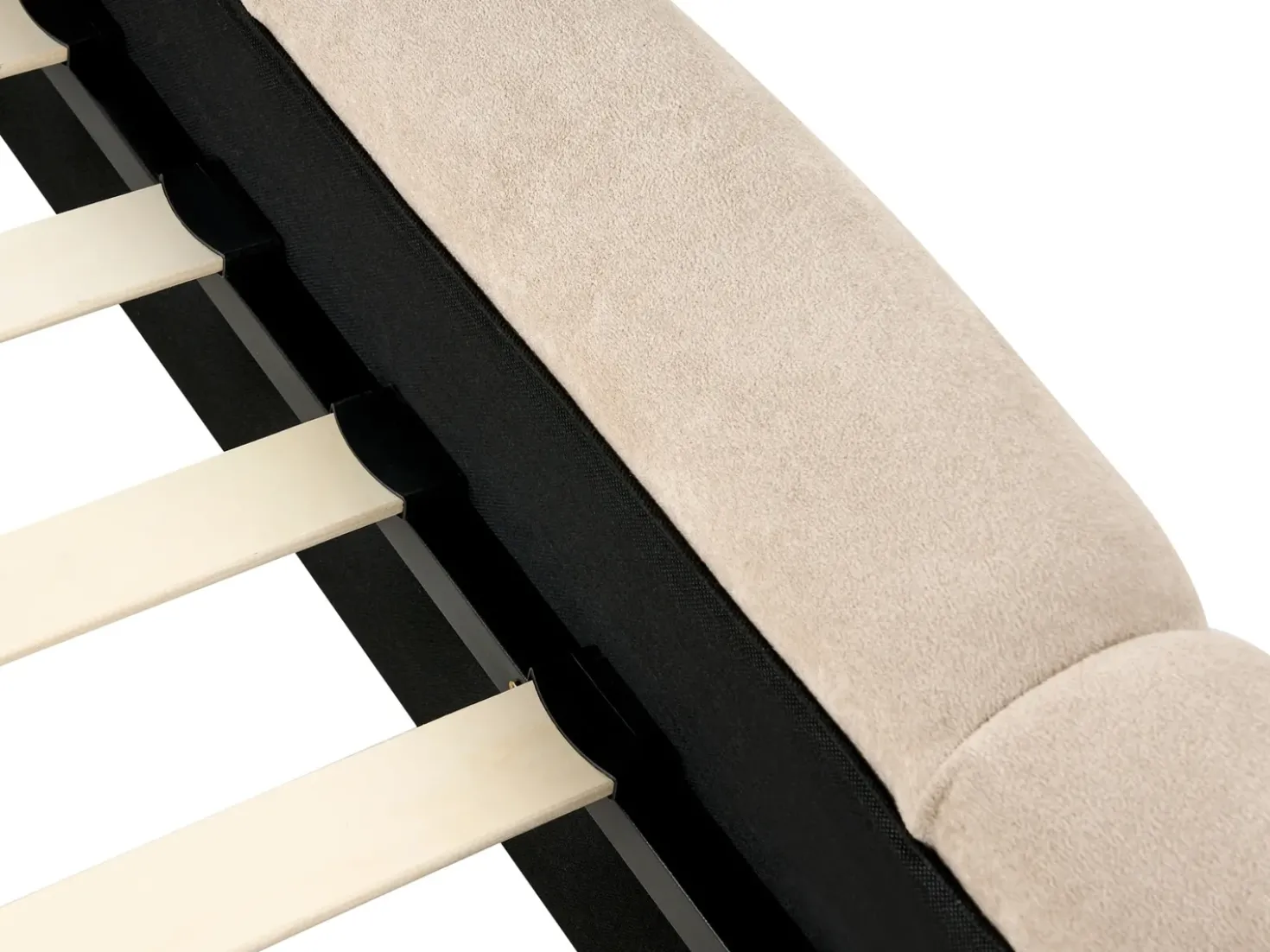 Letto Tessuto ORVILLE 180 x 200 cm Tortora