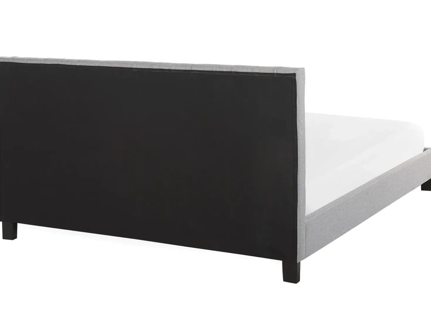 Letto Tessuto POITIERS 180 x 200 cm Grigio chiaro