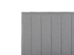 Letto Tessuto POITIERS 180 x 200 cm Grigio chiaro
