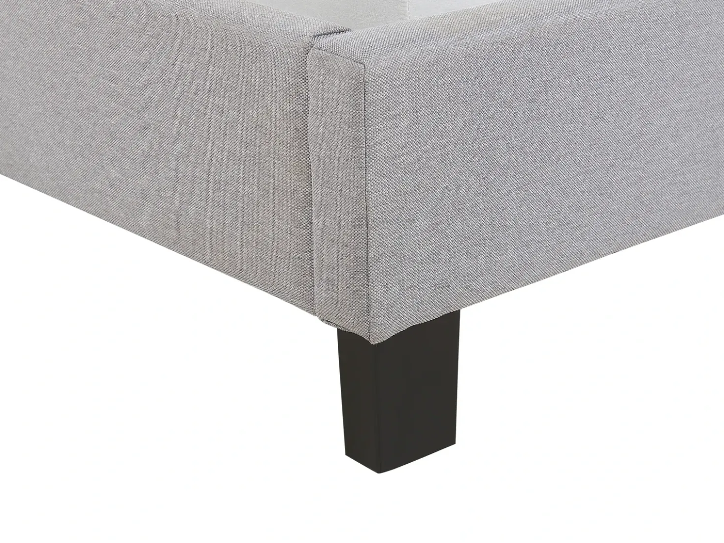 Letto Tessuto POITIERS 180 x 200 cm Grigio chiaro
