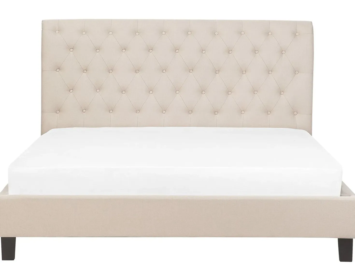 Letto Tessuto REIMS 180 x 200 cm Beige