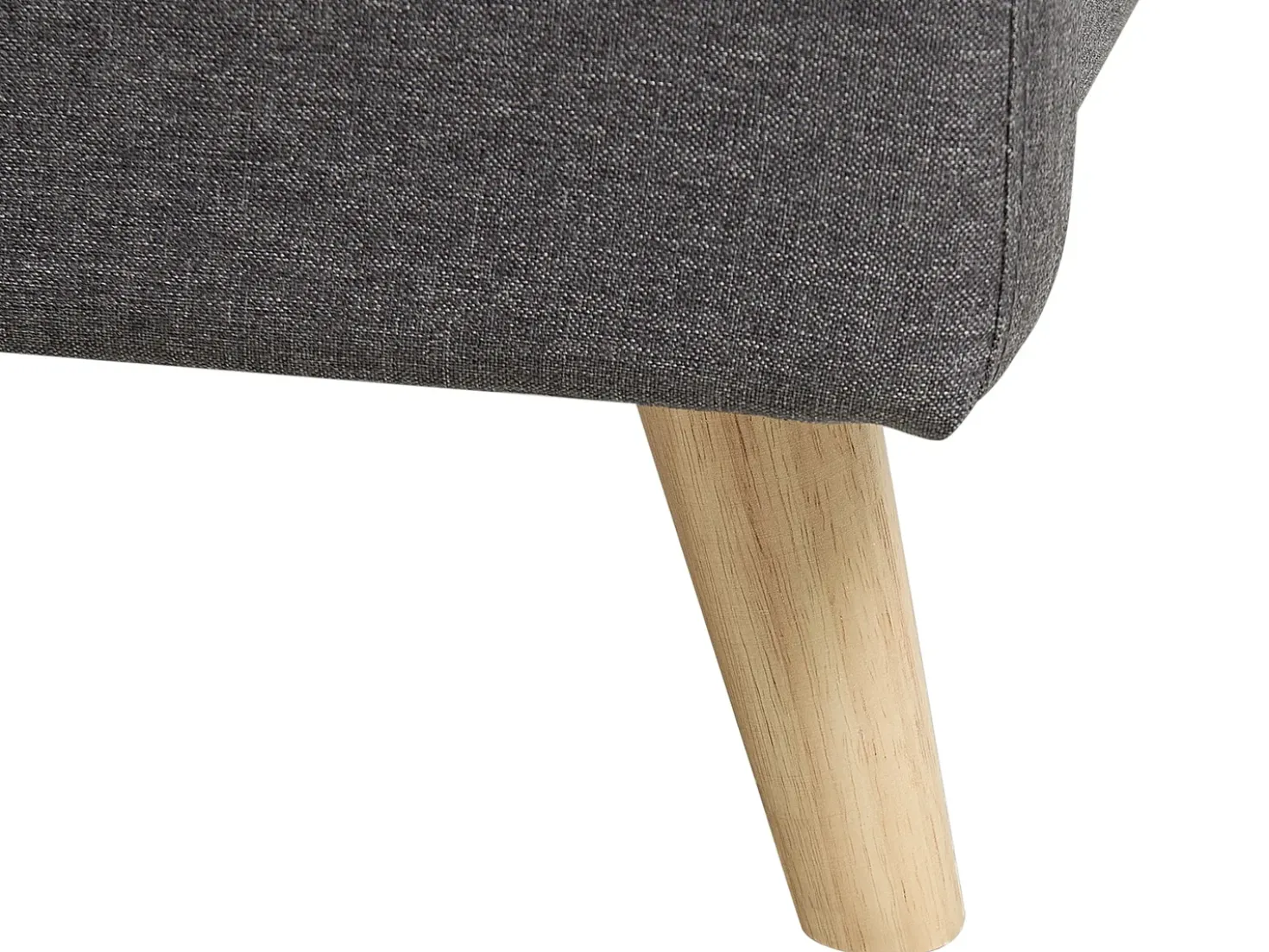 Letto Tessuto RENNES II 160 x 200 cm Grigio scuro