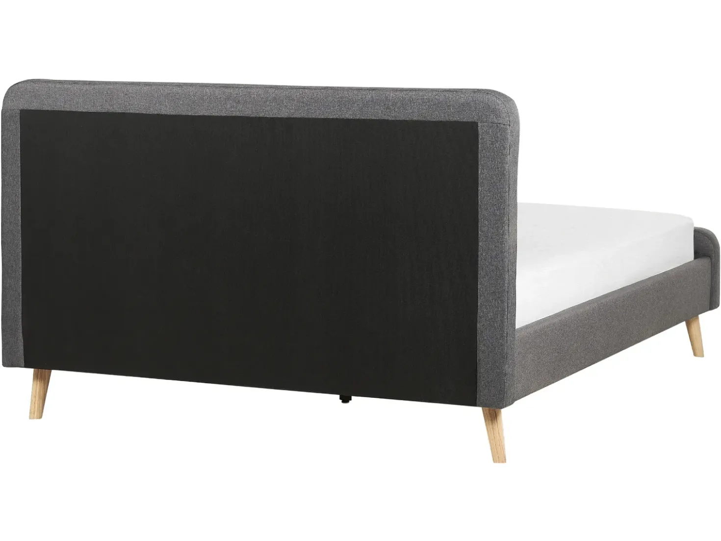 Letto Tessuto RENNES II 160 x 200 cm Grigio scuro