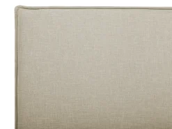 Letto Tessuto SENNEZ 140 x 200 cm Beige