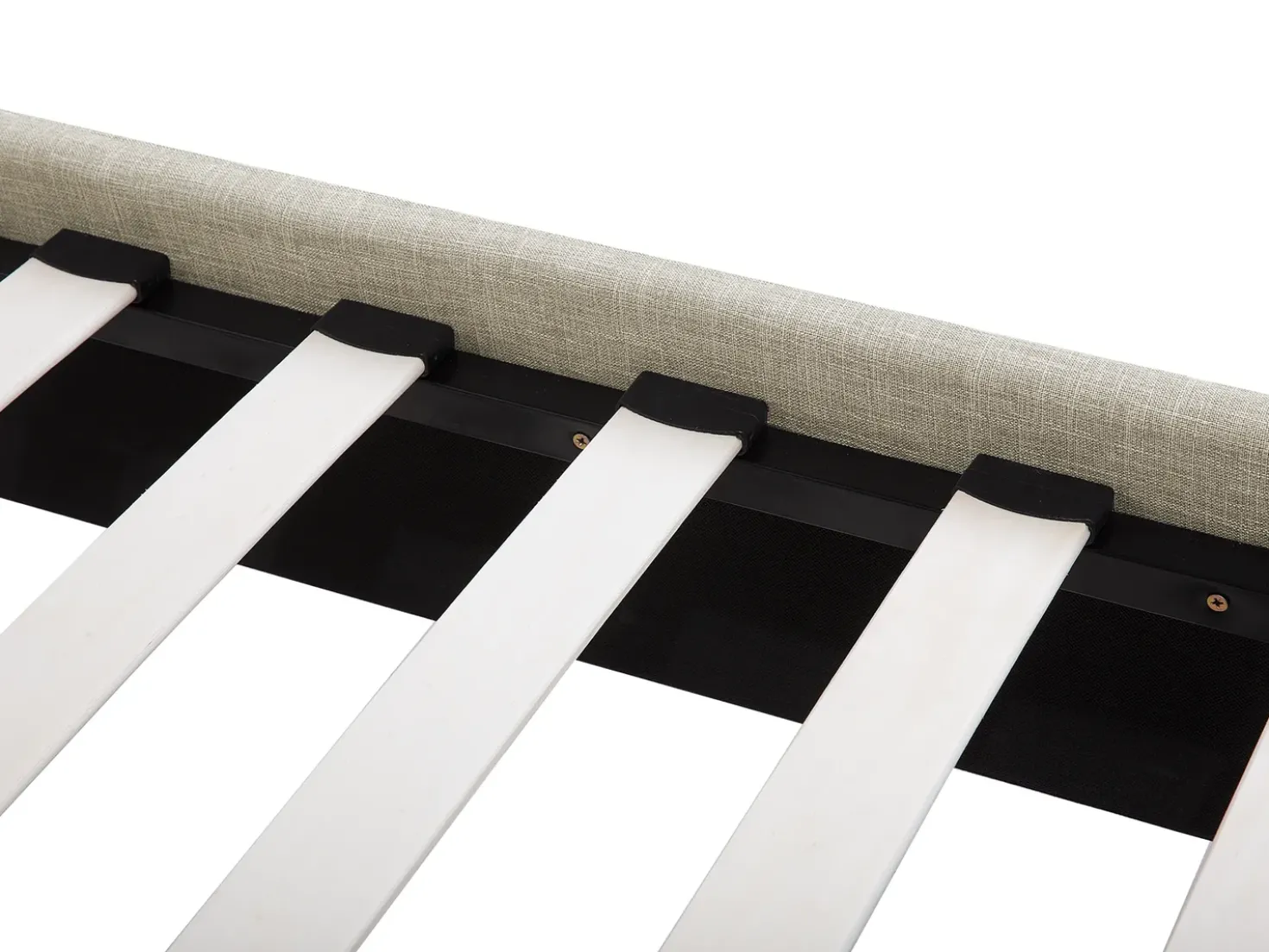 Letto Tessuto SENNEZ 140 x 200 cm Beige
