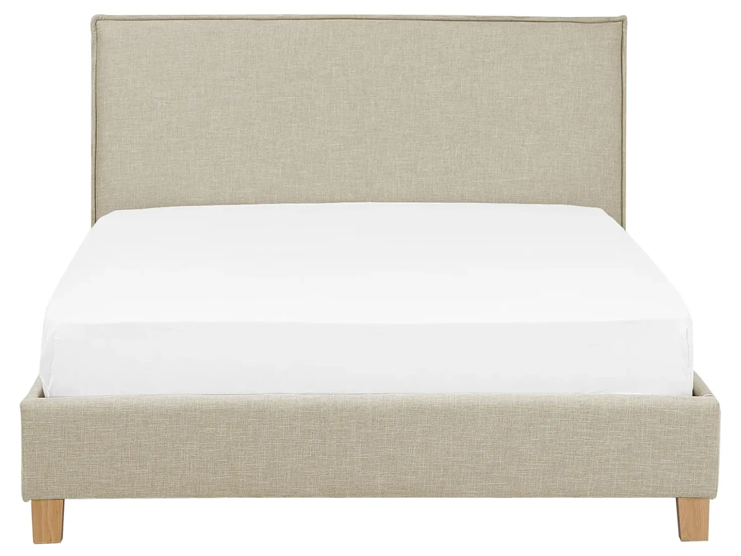Letto Tessuto SENNEZ 140 x 200 cm Beige