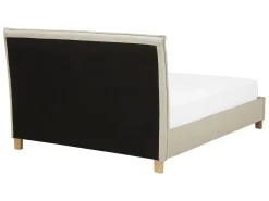 Letto Tessuto SENNEZ 140 x 200 cm Beige