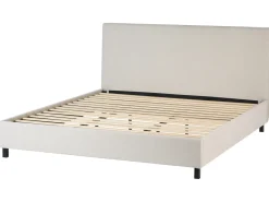 Letto Tessuto SENNEZ 180 x 200 cm Beige