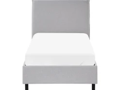 Letto Tessuto SENNEZ 90 x 200 cm Grigio chiaro