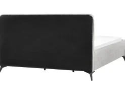 Letto Tessuto VALOGNES 180 x 200 cm Grigio chiaro