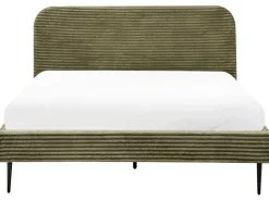 Letto Velluto a coste FLAYAT 160 x 200 cm Verde