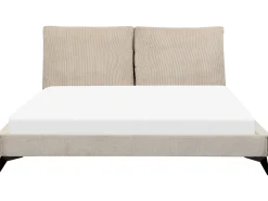 Letto Velluto a coste MELLE 180 x 200 cm Tortora