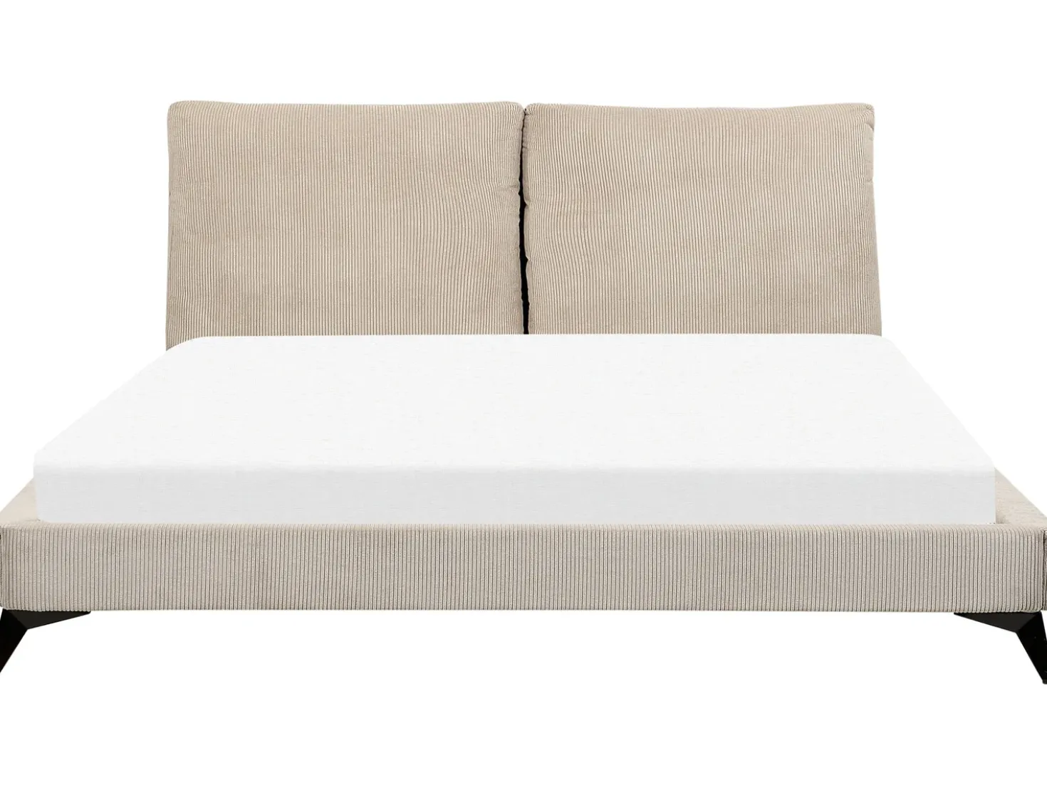 Letto Velluto a coste MELLE 180 x 200 cm Tortora