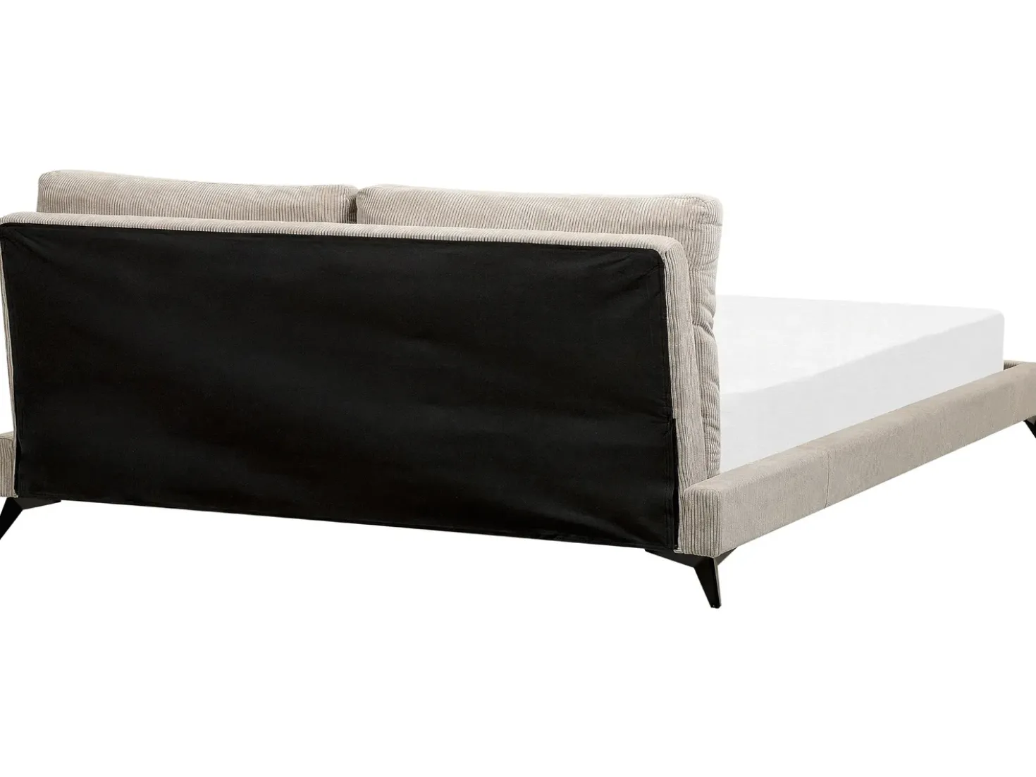 Letto Velluto a coste MELLE 180 x 200 cm Tortora