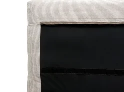 Letto Velluto a coste MELLE 180 x 200 cm Tortora
