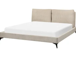 Letto Velluto a coste MELLE 180 x 200 cm Tortora