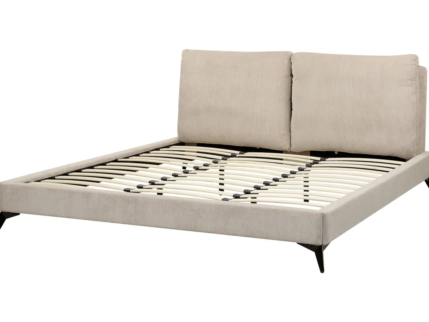 Letto Velluto a coste MELLE 180 x 200 cm Tortora