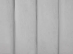 Letto Velluto AMBILLOU 180 x 200 cm Grigio chiaro