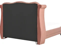 Letto Velluto AYETTE 160 x 200 cm Rosa